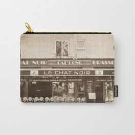 Le Chat Noir Carry-All Pouch | Photo, Black and White, Digital, Architecture 