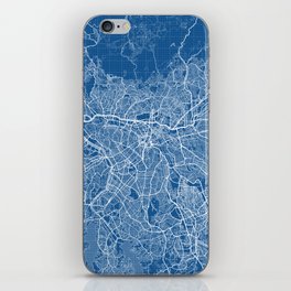 Sao Paulo City Map of Brazil - Blueprint iPhone Skin