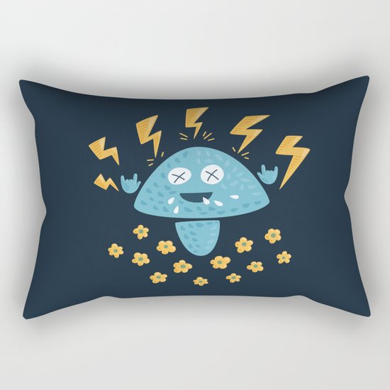 Heavy Metal Mushroom Rectangular Pillow