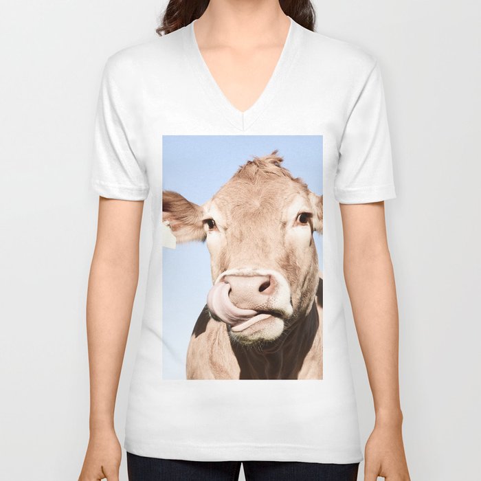 Holy cow V Neck T Shirt