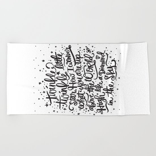 TWINKLE TWINKLE TWINKLE TWINKLE Beach Towel