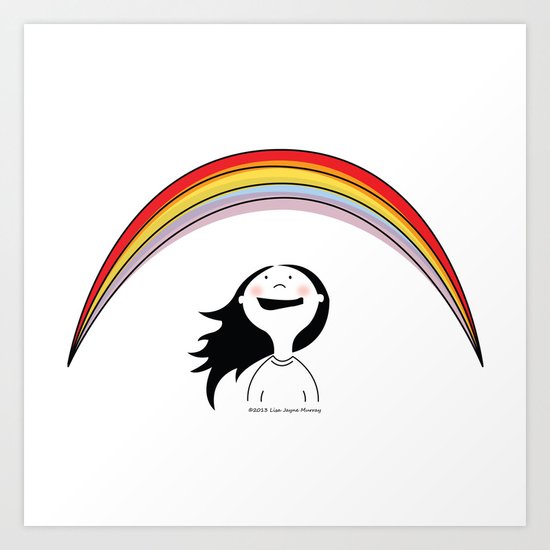 MiniJoy #3 - Seeing a Rainbow Art Print