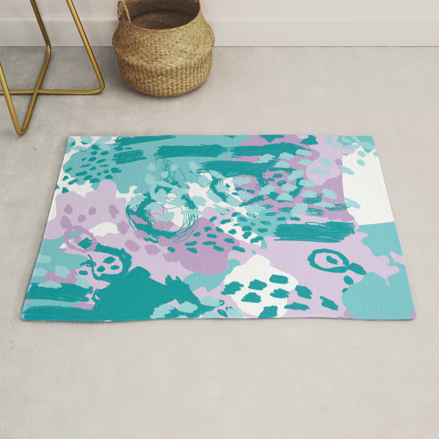 lilac rug for nursery