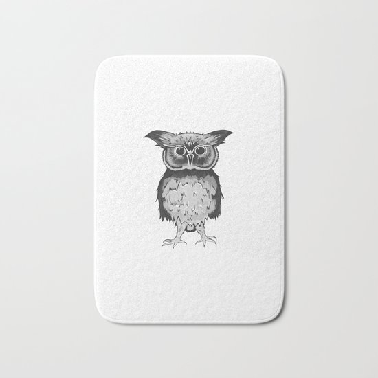 Small Owl Bath Mat