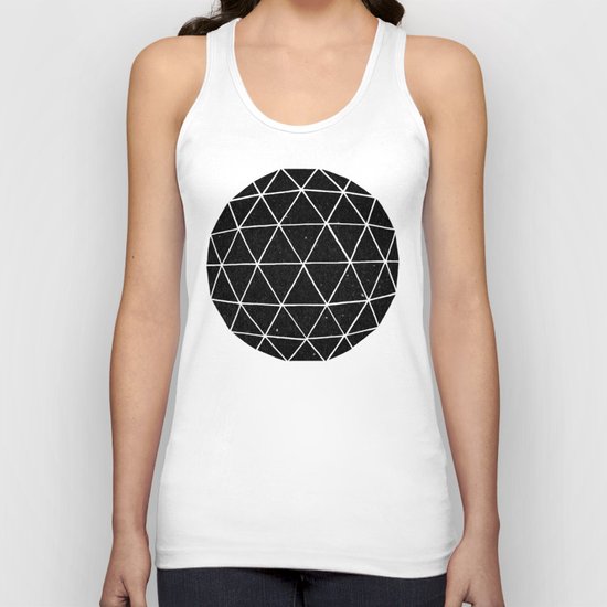 Dark Geodesic Unisex Tank Top