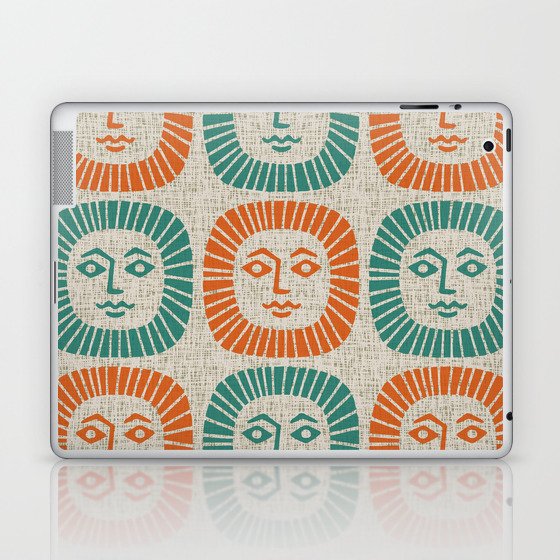 Retro Mid Century Modern Sunburst Pattern 533 Laptop & iPad Skin
