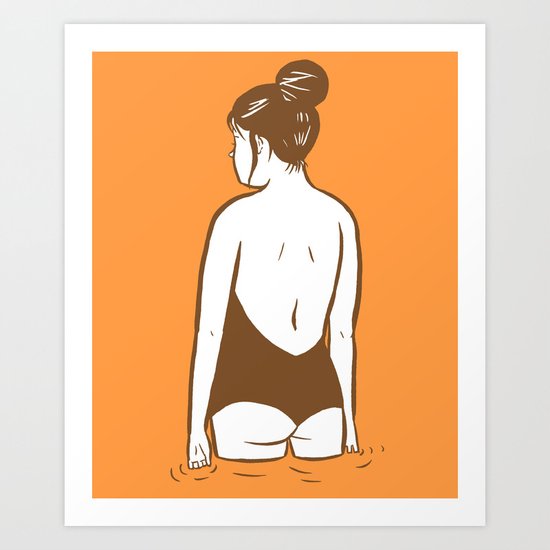 Swim Art Print