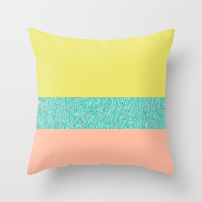 Yellow-Pink Throw Pillow