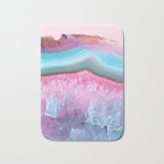 Rose Quartz and Serenity Agate Bath Mat