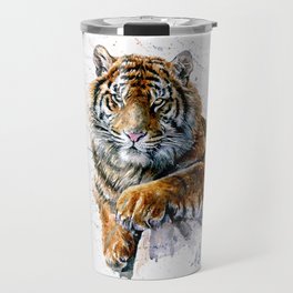 Tiger watercolor Travel Mug