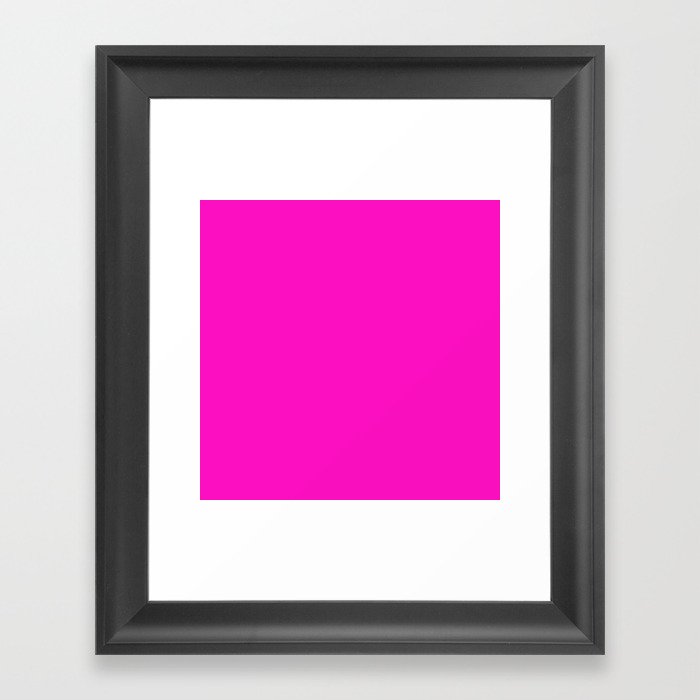 Hot Pink Framed Art Print by Julscela