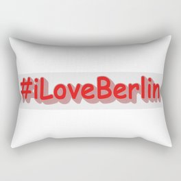 "#iLoveBerlin" Cute Design. Buy Now Rectangular Pillow