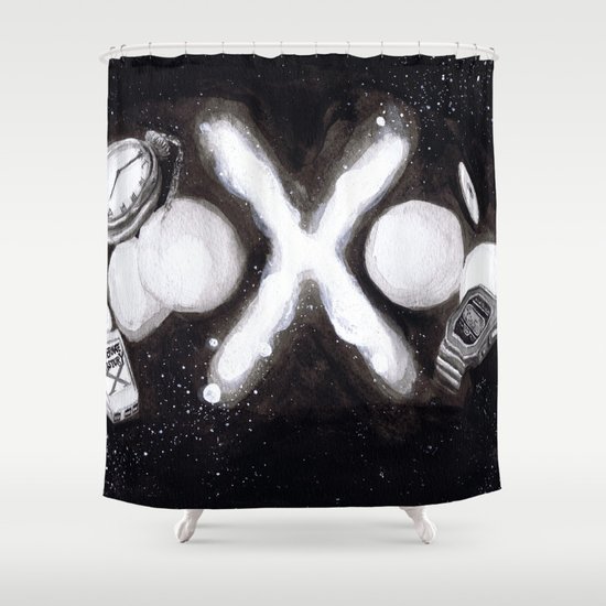 "Alternate History X" by Cap Blackard Shower Curtain