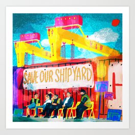 Shipyard Art Print