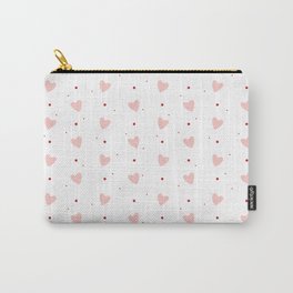 Oh, Valentine Hearts Pattern Pink on White Carry-All Pouch | Valentineart, Polkadot, Februarypattern, Graphicdesign, Valentine, Valentinepatterns, Valentinegift, Valentinedesign, Valentinepattern, Pattern 