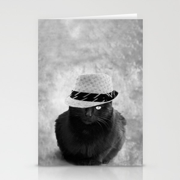 Cat with hat Stationery Cards