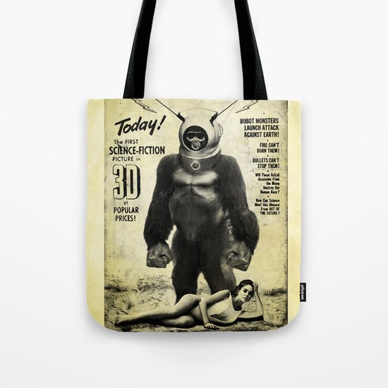 Robot Monster Tote Bag