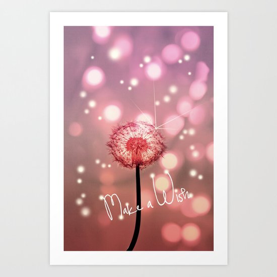 MAKE A WISH Art Print
