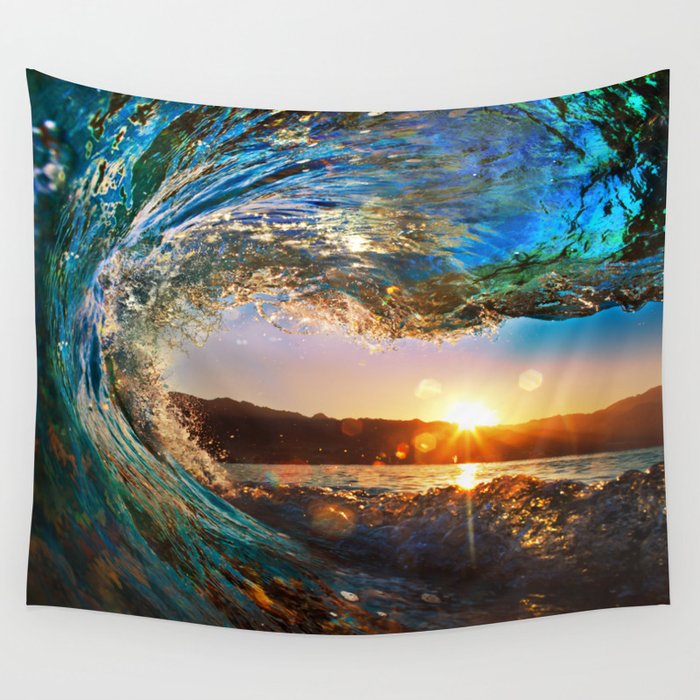 Beach wave on sale tapestry
