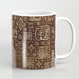 Mayan glyphs and ornaments pattern #2 Mug