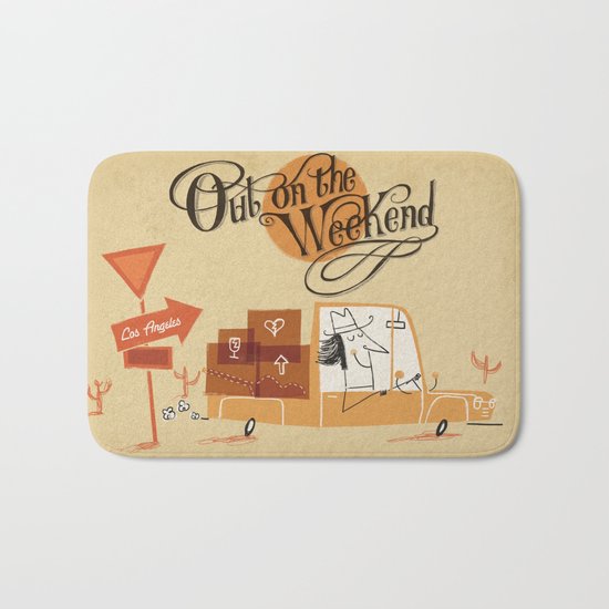 Out on the Weekend Bath Mat