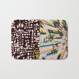 Zigzagging Causerie Bath Mat | Minimalism, Geometric, Abstract, Playful, Designs, 1980S, Opticalillusion, Unique, Drawing, Curated 