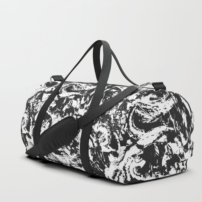 Black & White Storm - Abstract Duffle Bag