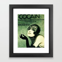 Cocain Framed Art Print | Retro, Cocain, Illustration, Acrylic, Pop Art, Digital, Oil, Graphicdesign, Vintage, History 