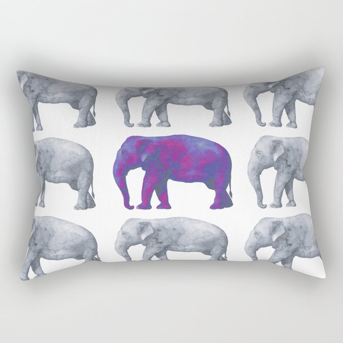 Elephants Rectangular Pillow