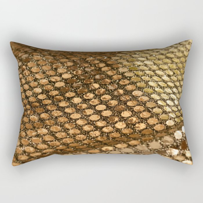 Shiny glitter #2 #gold #decor #art #society6 Rectangular Pillow