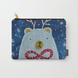 Bear with antlers  Carry-All Pouch