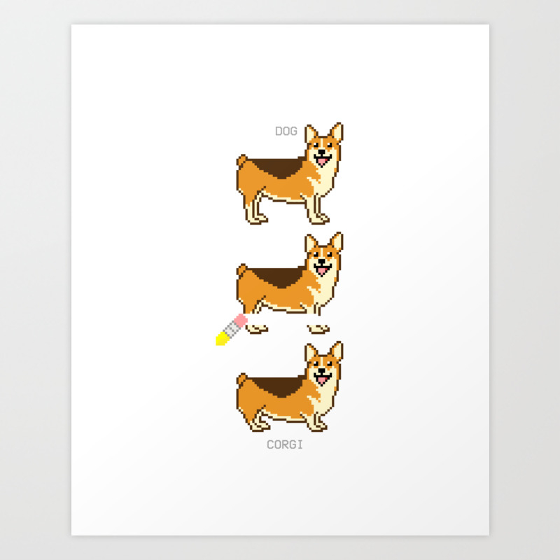 How To Make A Corgi Art Print By Talosthetitan Society6