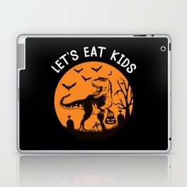 Let's Eat Kids Halloween T-Rex Dinosaur Laptop Skin