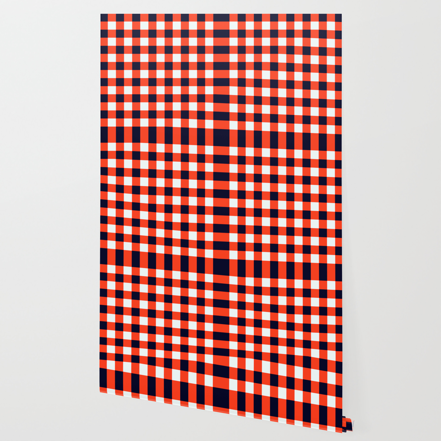 Orange Red Black White Classic Checkerboard Wallpaper By Alphaomega Society6