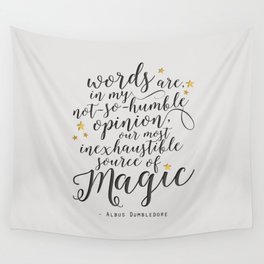 Dumbledore's Magic Words Wall Tapestry