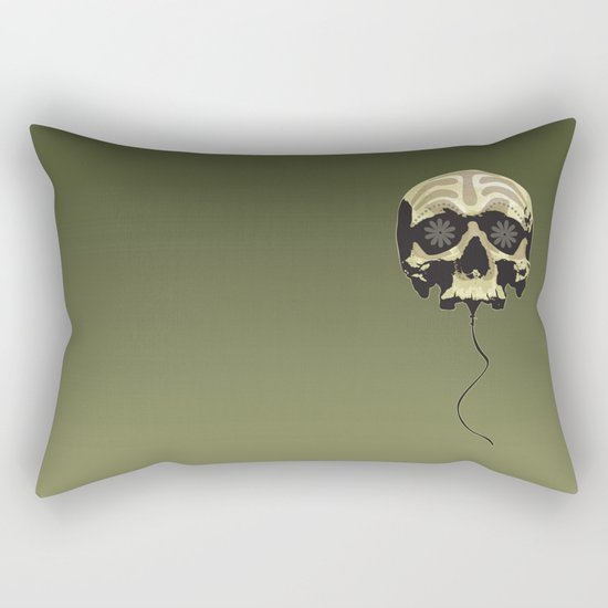 Balloon skull Rectangular Pillow