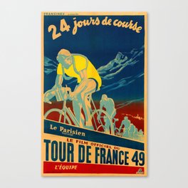 Tour De France 1947 Vintage Canvas Print