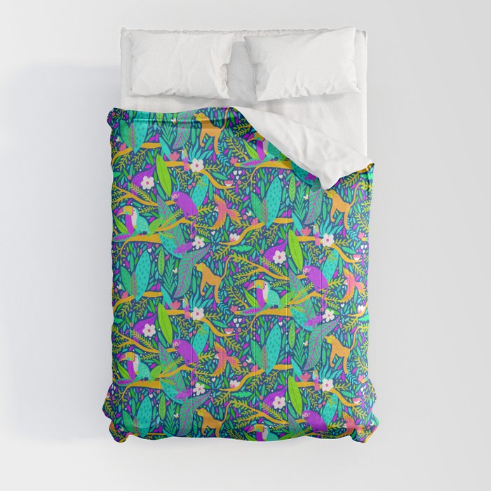 Joyful Jungle - Vibrant Comforter