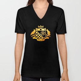 Cabot Gold Embossed Collection V Neck T Shirt