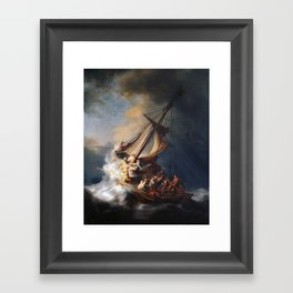 Rembrandt, The Storm on the Sea of Galilee, 1633 Framed Art Print