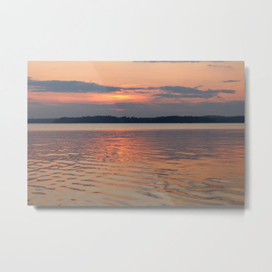 Sunset Reflections Metal Print