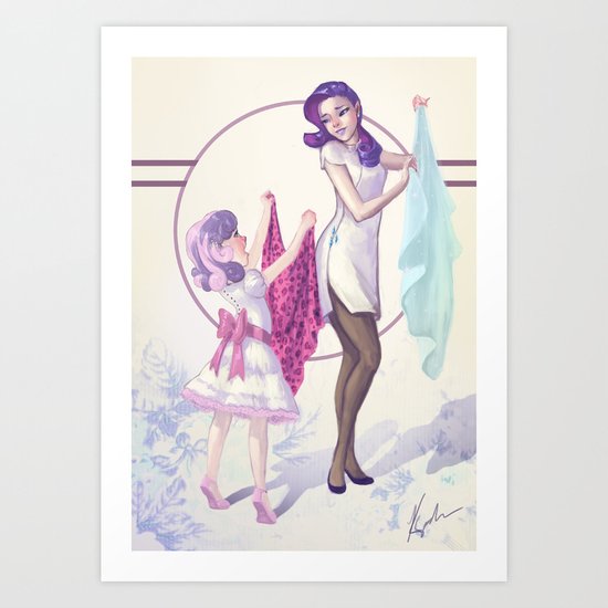 Sisterly Affection Art Print
