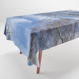 Scottish Highlands Snow Day View Tablecloth