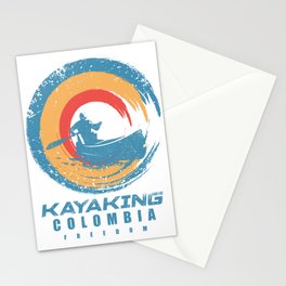colombia Kayak Adventure Stationery Card