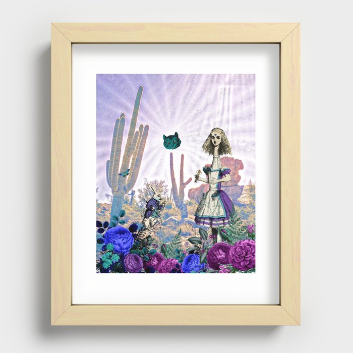 Alice In The Desert Recessed Framed Print