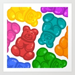 gummy bears Art Print