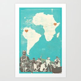 SOUTH AMERICAN + AFRICAN MUSIC Art Print