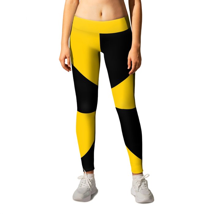 Wild abstraction 53 Black and yellow Leggings