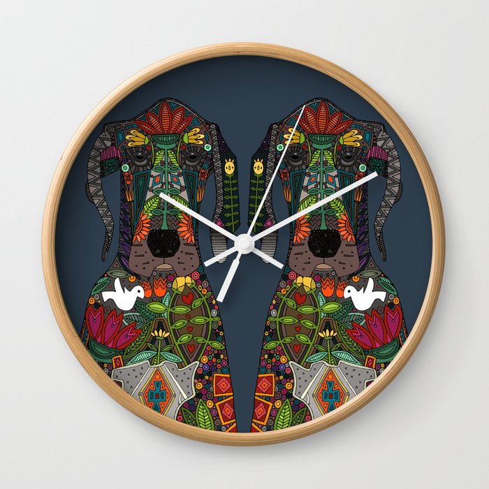 Great Dane love midnight Wall Clock