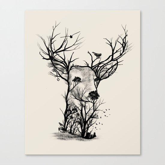 Wild Buck Canvas Print